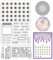 ORIGACH 2025 Planer Deutscher Kalender Stanzformen und Stempelset für DIY Scrapbooking Album Dekorative Papierformen Kartenherstellung