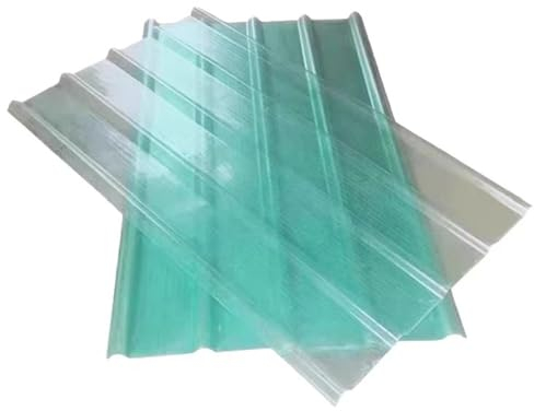Panel para Tejado Silencioso,Paneles para Tejado Sólida de Fibra de Vidrio,Chapa Ondulada,Paneles de Iluminación Natural de 1mm,para Jardines,Almacén,Invernadero (0.9x1.8m/35x71in,1 pcs)