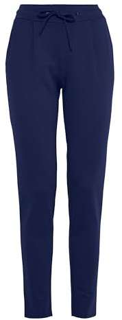 ICHI IHKATE PA2 Damen Sweathose Sweatpants Relaxhose mit Stretch Schmaler Schnitt mit Elastikbund, Größe:XL, Farbe:Maritime Blue (193831)
