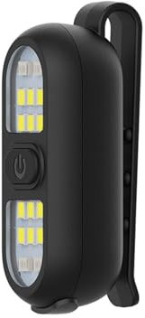 Syfunlv Clip Lampe Outdor, LED Clip Lampe,7 Lichtmodi Lauflicht,Typ-C, Ladeanschluss,LED Klein Stirnlampe,Das rote Licht leuchtet beim Laden immer，für Joggen Campen (Schwarz)