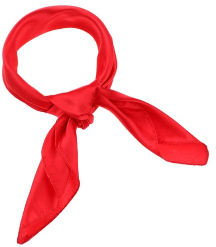 Feines Damen Chiffon Nickituch Bandana Seidentuch Seide Leicht Seidenschal Haare Quadratischer Schal Vintage Schal Seidenschal Damen Handtasche 1950er Jahre 60 x 60 cm Halstuch Halloween Piratenschal