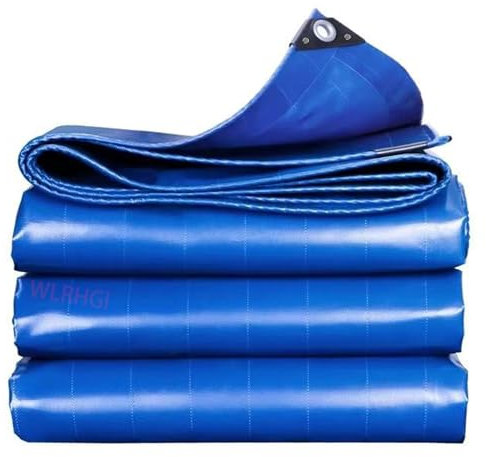 WLRHGl Telone Occhiellato Impermeabile, 4 x 7 m Telo di Copertura Multiuso copritutto telone occhiellato ombreggiante per gazebo piscina campeggio mobili giardino WLR010, Blu