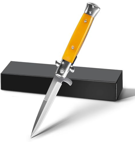 ZIMAIC Klappmesser Taschenmesser aus Edelstahl 7cr17, Einhandmesser mit Liner Lock Outdoor Messer für Camping, Survival, Angeln, Geschenk für Männer