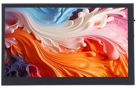 Annadue Moniteur Portable de 7 Pouces, 1024 × 600 IPS HDMI Monitor PC PC Secondary Screen, pour Raspi, pour Rétro PI, pour Debian, pour W en 7 8 10, pour OS X, PC, Ordinateurs