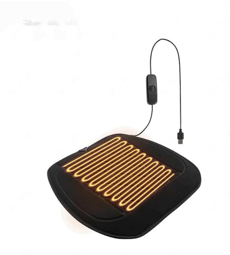 Wizvox Sitzkissen Auto, für Kalte Sitze Auto Sitzauflage Bequemer Autositzkissen Fahrersitz,A-USB-Sitzkissen