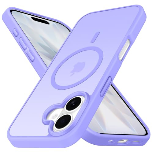 iVoler Cover Magnetica per iPhone 17, [Compatibile con MagSafe] [Protezione Antiurto di Grado Militare] Custodia Anti-graffi Traslucida Opaca Posteriore Sottile Case, Lilla