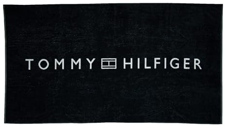 Tommy Hilfiger Strandtuch Spa-Pool-Baumwollschwamm mit Aufdruck cm.180x100 (ca.) Artikel XA0XA00009, DW5 Desert Sky, UNICA - ONE Size