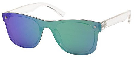 CHICNET Sonnenbrille Flachglas Polycarbonat Nerd Cateye Round Glasses UV 400 Nerd grün