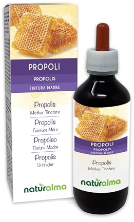 Propoli (Propolis) resina Tintura Madre analcoolica Naturalma - Estratto liquido gocce 200 ml - Integratore alimentare