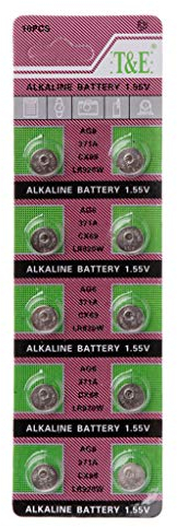 WEISHAZI 10PCS Alkaline Battery AG6 1.55V Button Coin Cell 371 SR920SW LR920 SR927 171 370 L921 LR69 SR920 Watch Batteries