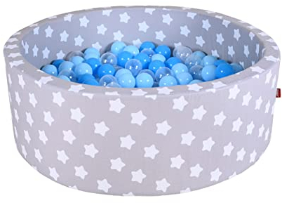 KNORRTOYS.COM- Baño de Bolas, Color Gris, Suave, Azul y Transparente (68153)