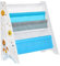 SONGMICS Bibliothèque Enfant, Étagère de Rangement pour Livres, avec Kit Anti-basculement, pour Chambre d’Enfant, Salle de Jeux, Garderie, École, 62,5 x 28 x 60 cm, Motif Espace, Blanc GKR72WT