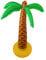 Shatchi PALM-TREE-6FT-5017-2PK Albero di Palma Gonfiabile Gonfiabile Estivo Hawaiano, Piscina, Spiaggia, Feste, Regno Unito, Verde/Marrone