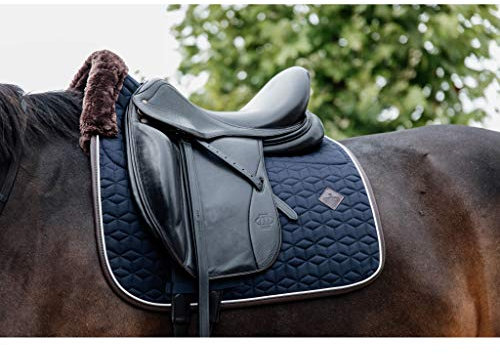 Kentucky Horsewear Tapis de selle Skin Friendly - Motif étoiles - Taille : SR - Couleur : bleu