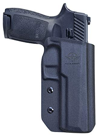 P320 Holster OWB Kydex for Sig Sauer P320 Carry / P320 Full Pistol Case, Außerhalb Bund tragen tragen, with 1.5-2 Inch Belt Clip, P320 Zubehör (Black, Right Hand Draw)