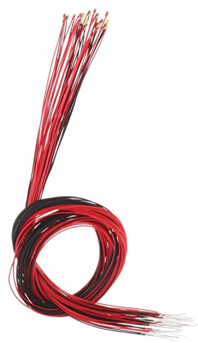 Perfeclan 20pcs Pre-gelötet Micro 0,32mm Verdrahtete SMD Led 0805 für gebäude Modell Zug/Eisenbahn Modell szenen, Gelb