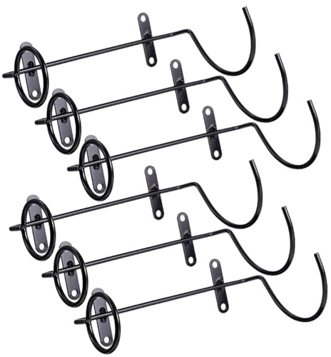 Cabilock Weinregal Wandmontage Aus Eisen Für 6 Flaschen Wand Weinregal Als Platzsparende Küchenaufbewahrung Und Wanddeko Rotes Weinhalter Rack Für Rotwein 18.00 X 12.00 X 5.00 cm