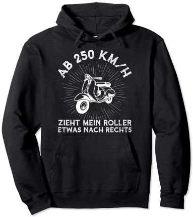 Moped Mofa Ab 250 KM/H Zieht Mein Roller Nach Rechts Pullover Hoodie