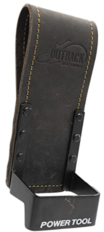 OX TOOLS Pro Oil Tanned Heavy Duty Air-Gun Holder with Reinforced Rivets & Stitching – Holds Most Air Guns and Drills 
