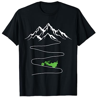Trike Mountains Curves Driving Triker Dreirad Rider Trikes T-Shirt