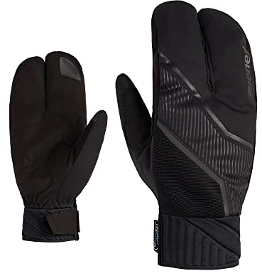Ziener Herren UZOMIOS Langlauf/Nordic/Crosscountry-Handschuhe | extra warm, Wolle, Lobster, Black, 6