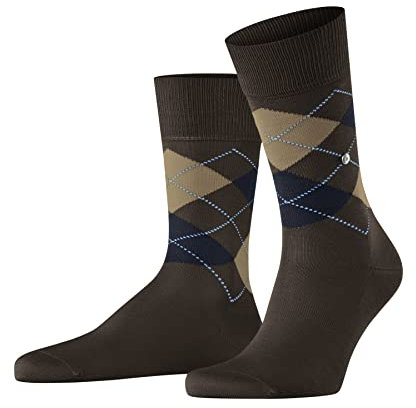 Burlington Herren Socken Manchester M So Baumwolle gemustert 1 Paar, Braun Chocolate 5043, 40-46
