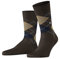 Burlington Herren Socken Manchester M So Baumwolle gemustert 1 Paar, Braun Chocolate 5043, 40-46