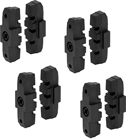 P4B | 8 Stück Hydraulik Eco Pads für Magura in Schwarz - 50 mm | Geräuscharme Bremsbeläge für Magura Felgenbremse