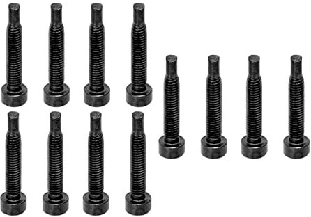 Schrauben, Eisen-Gitarrenhals-Befestigungsschrauben 12-teilige Gitarrenhals-Befestigungsschrauben Humbucker-Tonabnehmer für Zubehör für Bassteile (Schwarz)