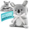 Babykajo Babydecke – 2in1 Kuscheldecke Wird zusammengerollt zum Kuscheltier – Perfektes Baby Geschenk zur Geburt für Jungen und Mädchen! Babydecke personalisiert.