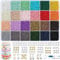 ARTREE 20000 Cuentas para Pulseras,Cuentas de Colores con 300 Abalorios Letras,Abalorios para Hacer Pulseras,Kit Pulseras 2mm,Mini Cuentas y Abalorios Cristal para Aadultos