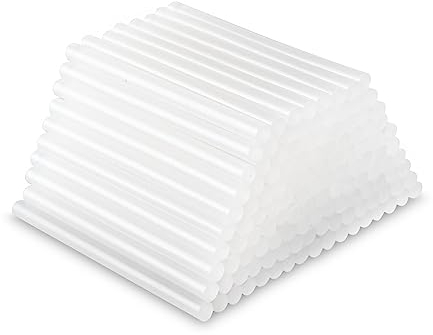 120 Piezas Pegamento Termofusible,Pegamento termofusible transparente 7 x 100mm,Para uso general con pistolas de cola caliente,transparente y sin disolventes para un secado rápido