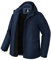 Pioneer Camp Giacca invernale da uomo, impermeabile, calda foderata in pile, antivento, parka da uomo, con 9 tasche, con cappuccio (S-XXL), blu navy, M