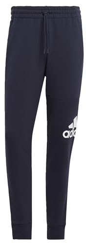 adidas Herren Essentials French Terry Tapered Cuff Logo Pants Hose, Legend Ink, L Extra Tall