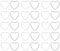 PATIKIL Transparent Verre Cabochons, 50pcs 25x25mm Cœur Forme Verre Dôme Carreaux pour Photo Pendentif Bijoux Fabrication, Clair