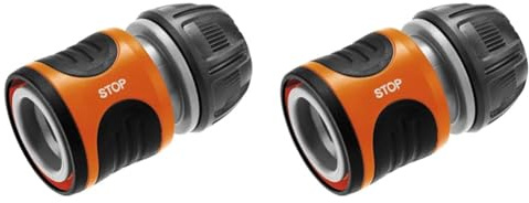 GARDENA Raccord aquastop 13 mm 1/2' 15 mm 5/8' gardena - 18213-26 (Lot de 2)