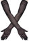 SAVOSWEET Damen Tüll Handschuhe Schwarze 67cm Lange Spitze Transparente Handschuhe Retro Ellbogenlänge Partyhandschuhe Damen Oper Halloween Teeparty Kostüm Zubehör