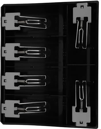 OHPHCALL Cash Register Drawer Insert Tray with 6 Compartments and Clip Money Organizer for Shop and Home Use Easy to Clean Portable Currency Storage Box
