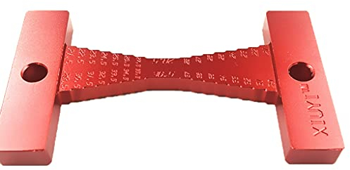 Hohe rote Holzbearbeitung Höhenmesser Elektrisch Kreis Tisch Fräser Graviermaschine Lineal Messwerkzeug Holzbearbeitung Messwerkzeug Kits