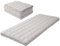 EMOOR Japanische Dreifach Gefaltete Futon-Matratze Machi mit Matratzenauflage 90 x 202 cm Grau, Zwickel Faltbar Verstaubar Waschbar Bodenschlaf-Gästebett Tatami-Matte
