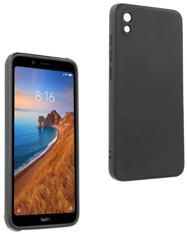 Funda Carcasa para XIAOMI REDMI 7A, Anti-Deslizante Negra, Elegante y Ligera, TPU Flexible Premium