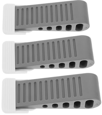Mobestech 3pcs Anti- Stopper Door Stopper Stick on Door Stopper Wall Protector Door Stopper Cute Decorative Door Stop Door Stop Alarm Large Door Stopper Door Block Stop Rubber Grey