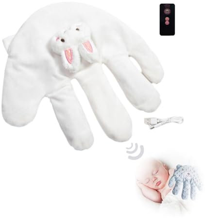 NAUXIU Beruhigendes Handflächen-Werkzeug für Babys, beruhigender Druck, Cartoon-Hand-Angst-Handschuh, beruhigend, elektrisch, M2F9 Glo-Puppe