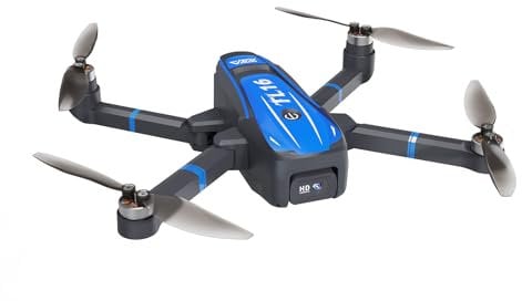 Toladrone Brushless Motor Dron para Principiantes, TL16 Mini Drone con Cámara 4K RC Plegable Quadcopter para Adultos, Drones con Modo sin Cabeza 360° Flip Mantener Altitud, Azul