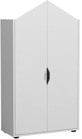 Vicco Kinderregal Weiß Estell - 71x140x32 cm hergestellt aus Spanplatte - Bücherregal ideal fürs Kinderzimmer, mit zusätzlichem Stauraum