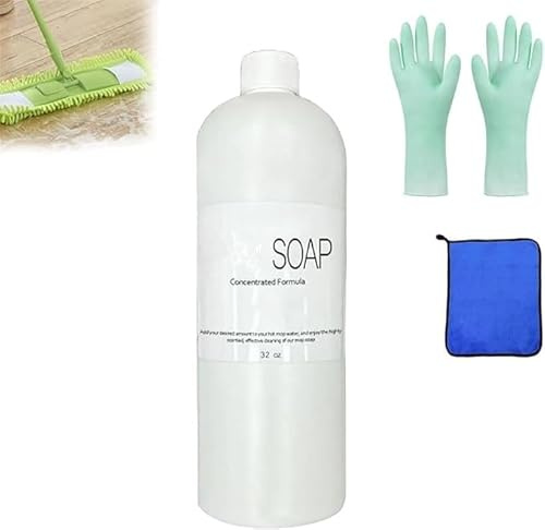 Gokame Mop-Soap, 2025 New Highly Scented Mop-Soap Brazilian Waves for Floor Cleaning, Wood Floor Cleaner For Mopping, Daily Maintenance and Renovation,With Towel & Gloves (1, 1pcs)