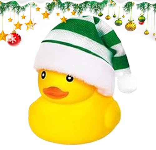 Enten aus , Entenspielzeug aus , niedliches Badespielzeug für Kinder, tragbar, 5,5 cm, Quietscheenten, schwimmend, lustig, für Weihnachten, Geburtstagsfeiern