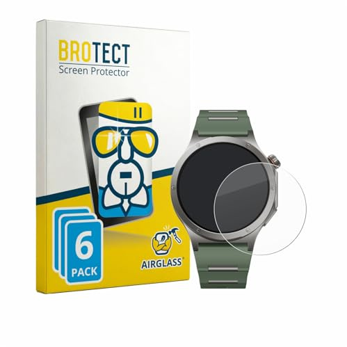 BROTECT 6 Stück Schutzglas für OnePlus Watch 4 Schutzfolie Panzer Folie Glas[Extrem Kratzfest 9H, Anti-Fingerprint, Ultra-Transparent]