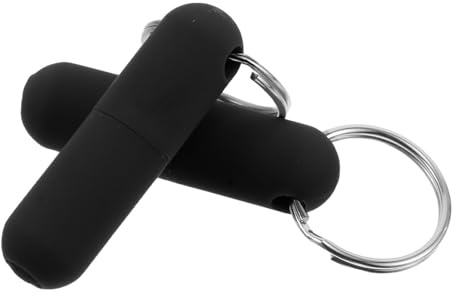 PAMINGONO Coupe-cigare en caoutchouc et métal, lot de 2, outil portable pour perforation nette, accessoire cigarette noir pour dégustation de cigares en voyage