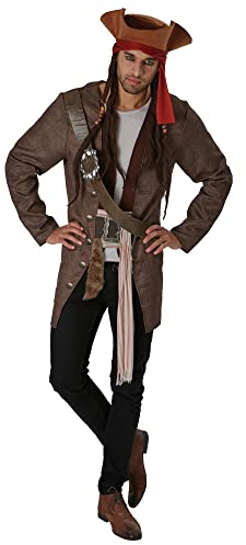 Rubie's 820520STD Rubie 's Offizielles Disney Piraten der Karibik Jack Sparrow Erwachsene Kostüm